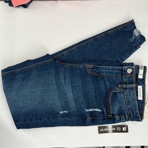 Profile High Rise Skinny Distressed Raw Hem Size 7 NEW